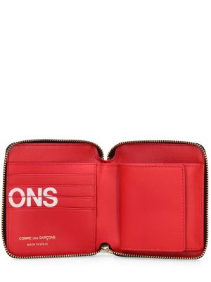 Кожено портмоне Comme Des Garçons Wallet червено
