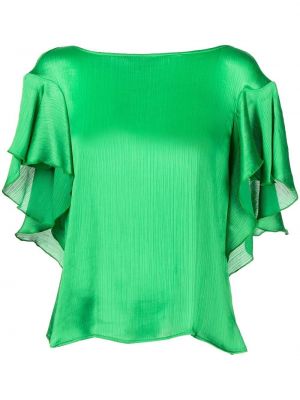 Bluza z izrezom na hrbtu Paule Ka zelena