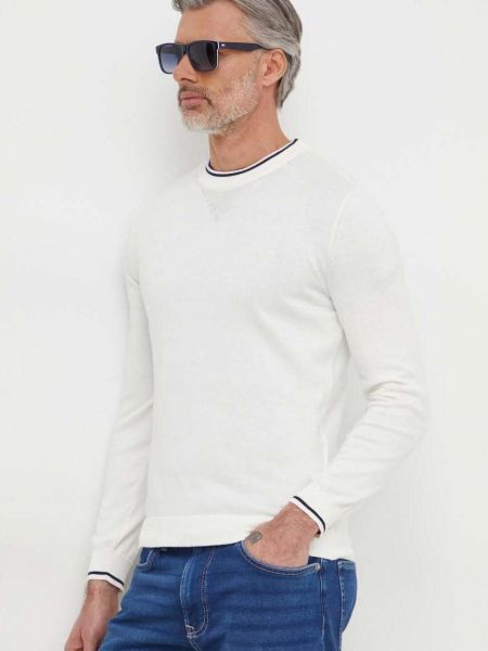 Bavlněný svetr Pepe Jeans bílý