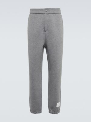 Bavlněné sportovní kalhoty Thom Browne šedé