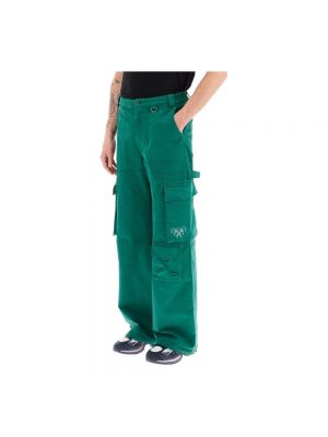 Pantalones cargo Marine Serre verde