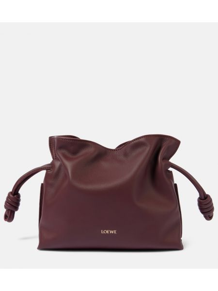 Lær mini bag Loewe rød