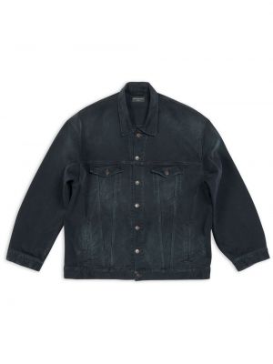 Oversize džinsa jaka Balenciaga melns