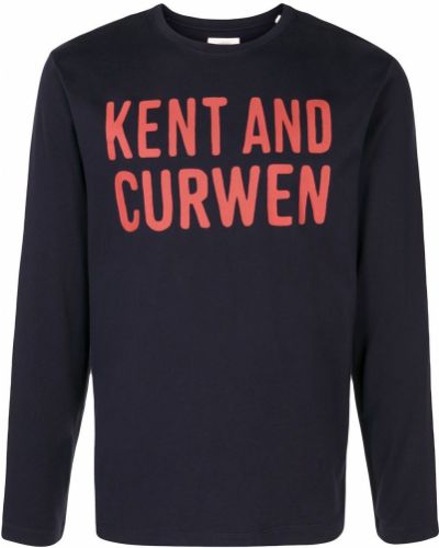 Camiseta de manga larga manga larga Kent & Curwen azul