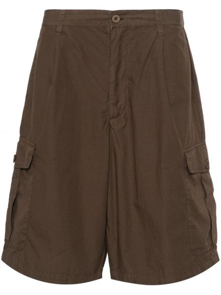 Shorts cargo en coton Emporio Armani marron