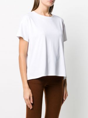 Koszulka bawełniana oversize Loulou Studio biała