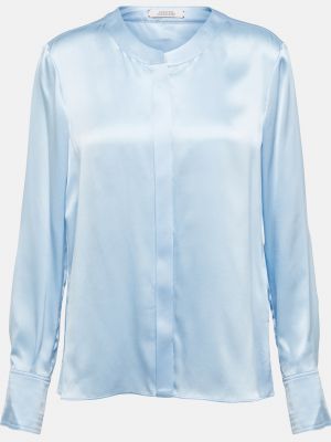 Шелковая блузка Dorothee Schumacher синяя
