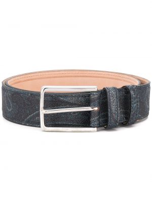ETRO cinturón con estampado de cachemira - Azul