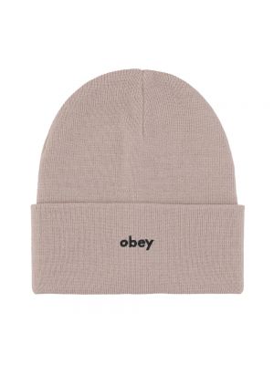Beżowa czapka Obey
