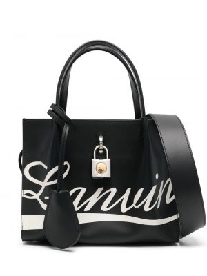 Trykt shoppingbag Lanvin svart