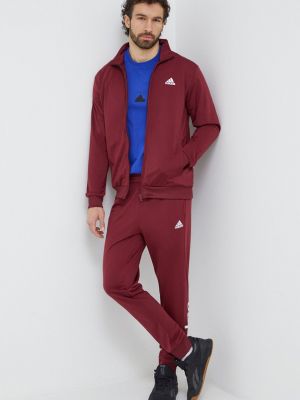 Бордовий костюм Adidas