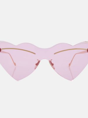 Szív mintás napszemüveg Loewe rózsaszín