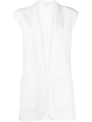 Kožená kožená vesta s prackou Michael Kors Collection biela