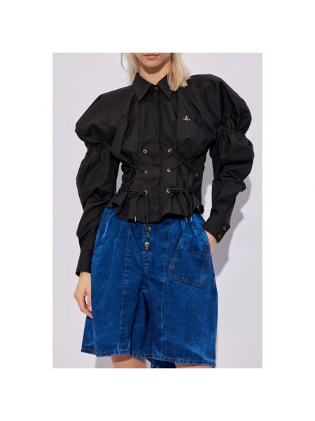 Camisa con cordones Vivienne Westwood negro