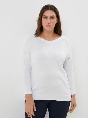 Пуловер сиринга белый