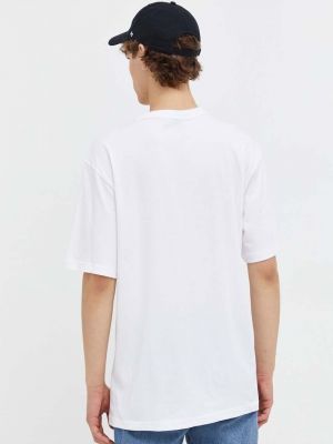 Bavlněné tričko s potiskem Dickies bílé