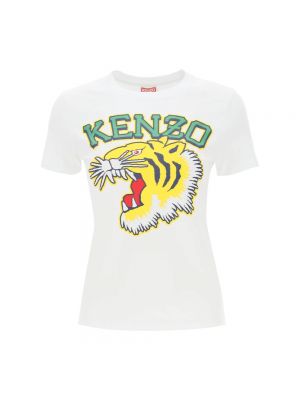Top mit tiger streifen Kenzo weiß
