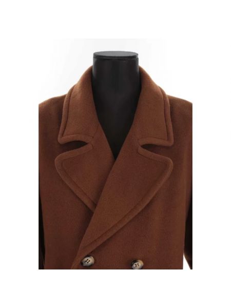 Abrigo de lana Yves Saint Laurent Vintage marrón