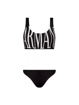 Czarny bikini Emporio Armani