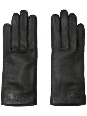 Δερμάτινα γάντια Burberry μαύρο