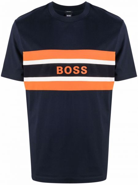 Camiseta a rayas Boss Hugo Boss azul