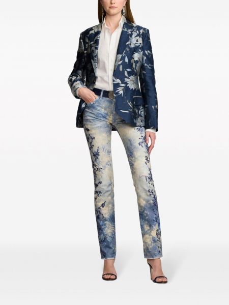 Květinové bavlněné skinny džíny s potiskem Ralph Lauren Collection