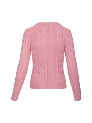 Sweter z długim rękawem Ralph Lauren różowy