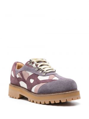 Zamšādas derbija stila kurpes Kidsuper violets
