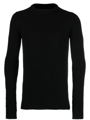 Pletený sveter s okrúhlym výstrihom Rick Owens čierna