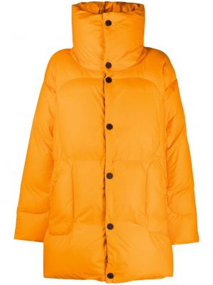 Oversized páperová bunda na gombíky s perím Sofie D'hoore oranžová