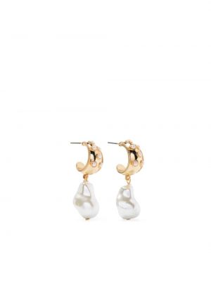 Boucles d'oreilles avec perles à boucle Kenneth Jay Lane