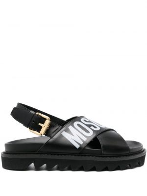 Sandaler med remmar Moschino svart