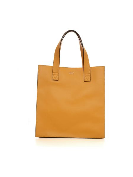 Shopper handtasche mit geknöpfter Guess gelb