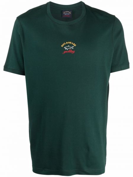 Camiseta con estampado Paul & Shark verde
