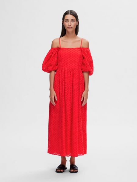 Robe Selected Femme rouge