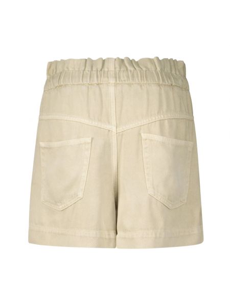 Pantalones cortos de cintura alta Isabel Marant étoile beige