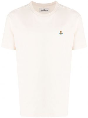 T-shirt ricamato Vivienne Westwood bianco