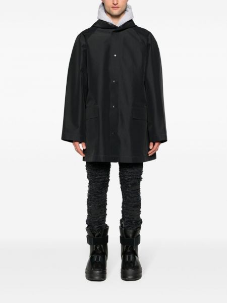Kabát s kapucí Balenciaga černý