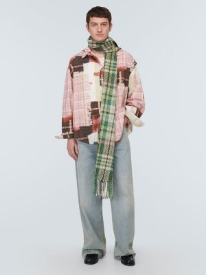 Hemd aus baumwoll mit print Acne Studios pink