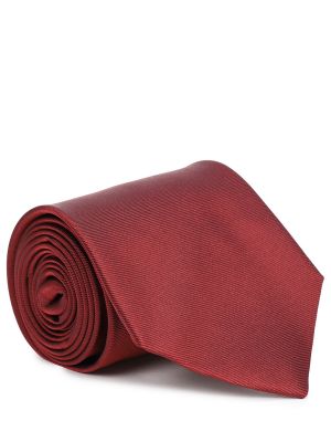 Шелковый галстук Canali бордовый