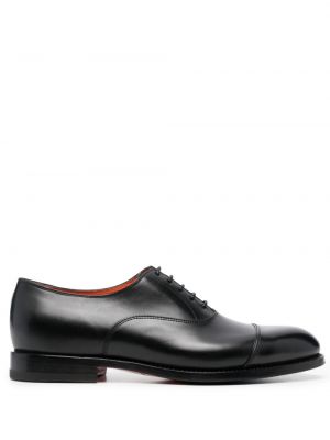 Pantofi oxford din piele Santoni negru