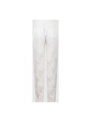 Spodnie slim fit The Attico białe