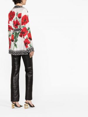 Bluse mit print Dolce & Gabbana weiß