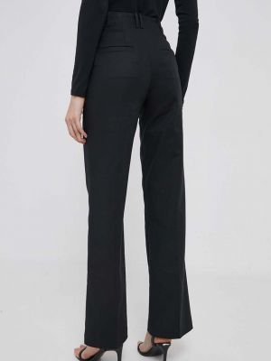 Pantaloni cu talie înaltă Sisley negru