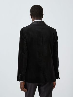 Бархатный пиджак John Lewis черный