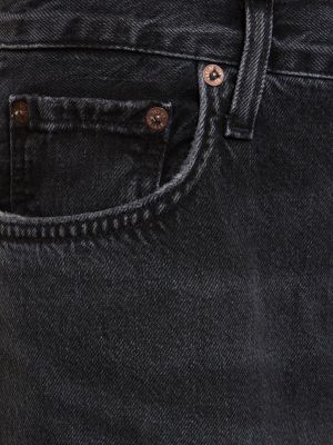 Bavlněné džíny relaxed fit Agolde černé