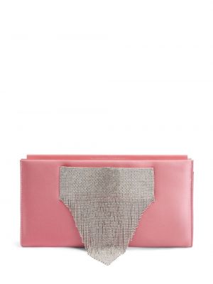 Сатенени чанта тип „портмоне“ Giuseppe Zanotti розово