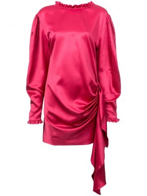 Vestido de cóctel drapeado Magda Butrym rosa