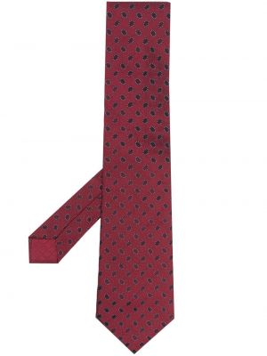 Cravată de mătase cu imprimeu geometric Hermes