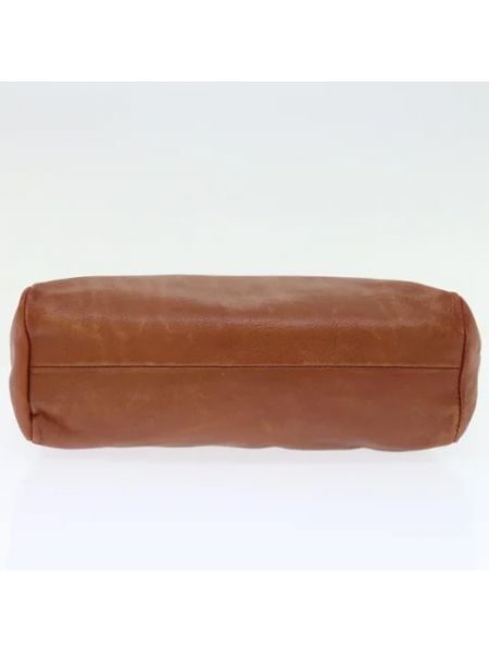 Bolso clutch de cuero retro Prada Vintage marrón